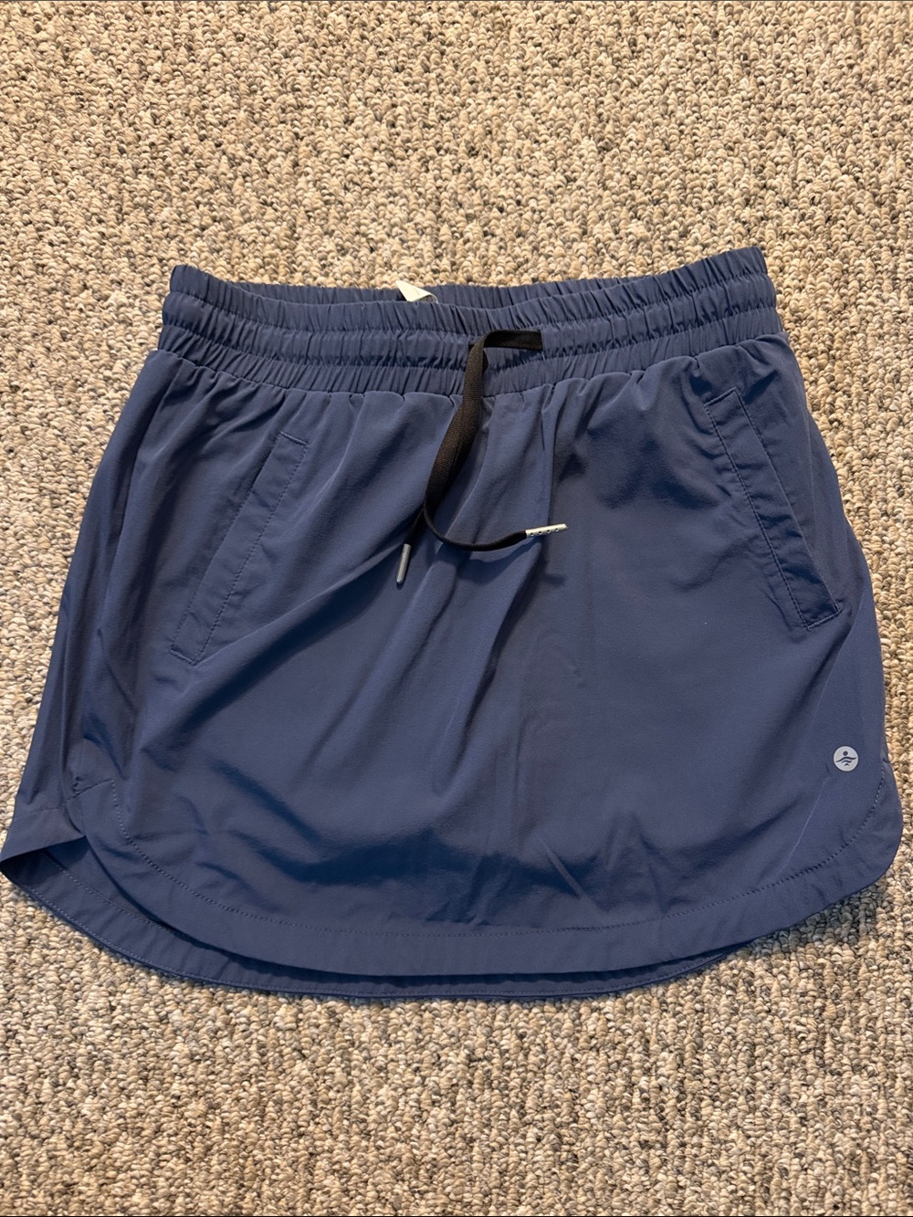 HALARA Navy Athletic Skort with Drawstring